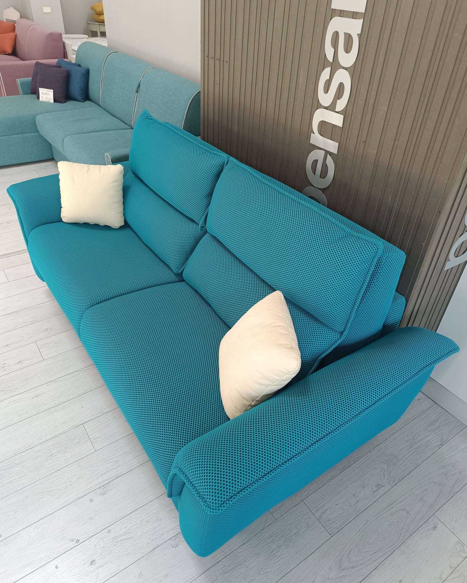 Turquoise sofa bed